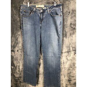 Levi's 518 Super Low JR Size 19 Denim Blue Jeans Cotton Blend Boot Cut